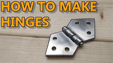 how to make a hinge from sheet metal|tinkering hinges technique.